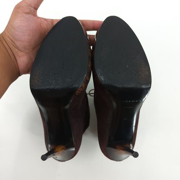 Burberry Women 36 US 6 Prorsum Tanfield 110 Ankle Boots Booties Brown Suede - Picture 10 of 14